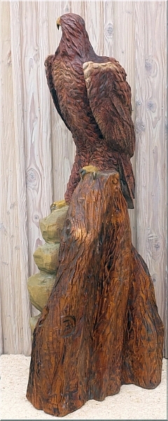  eagle steinadler  motorsgenkunst kettensge schnitzen jochen adam holzwerker