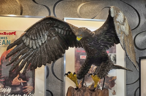 steinadler weinregal lifesize adler eagle motorsäge kettensäge schnitzen jochen adam holzwerker