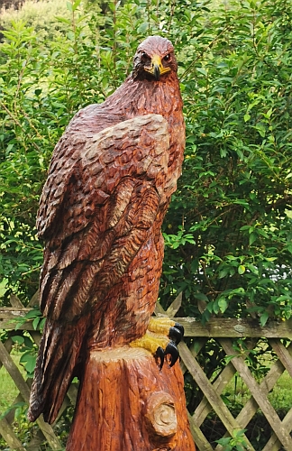 steinadler  lifesize adler eagle  motorsge kettensge schnitzen jochen adam holzwerker