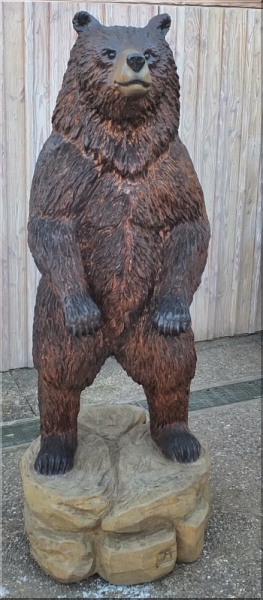 br bear grizzly carving schnitzen motorsge kettensgenkunst holzwerker