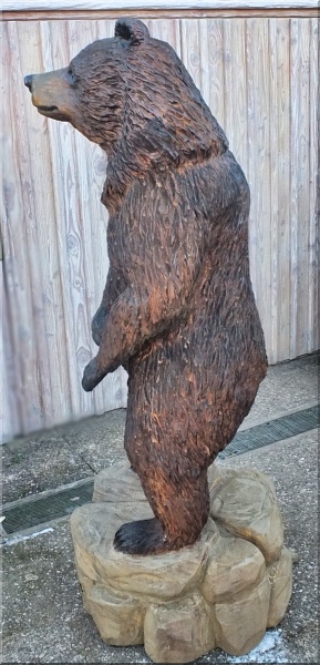 br bear grizzly carving schnitzen motorsge kettensgenkunst holzwerker