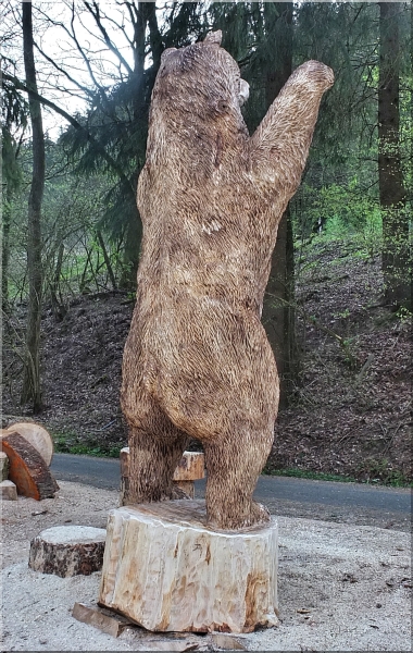 br grizzly motorsgenkunst kettensgenkunst schnitzen holzwerker jochen adam holz