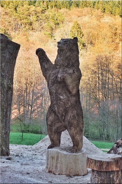 br grizzly motorsgenkunst kettensgenkunst schnitzen holzwerker jochen adam holz