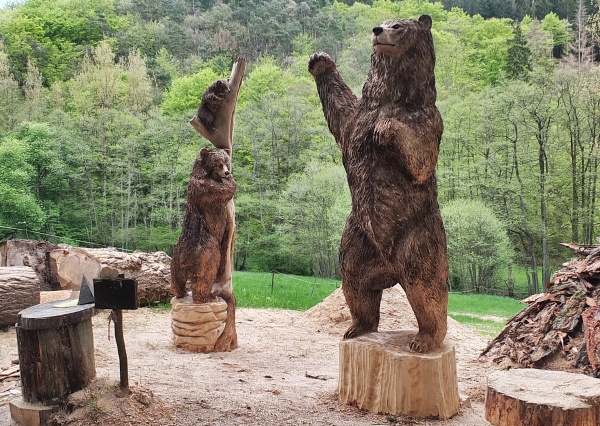 br grizzly motorsgenkunst kettensgenkunst schnitzen holzwerker jochen adam holz