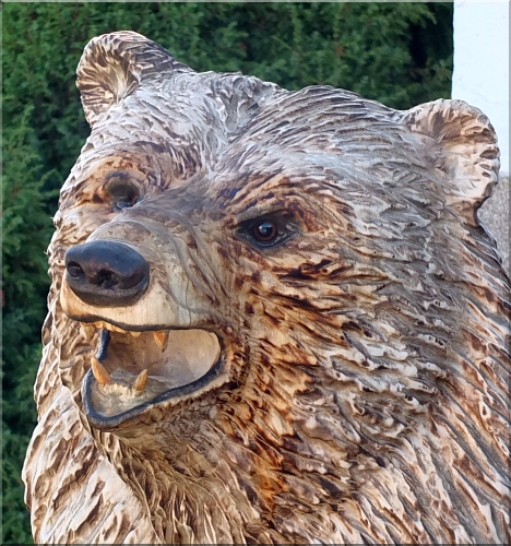 grizzly  br holzwerker jochen adam schnitzen mit der motorsge