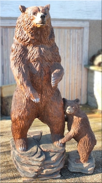  br,  bear, holz, kettensge, motorsge, grizzly. jochen adam, chainsaw, schnitzen, carving