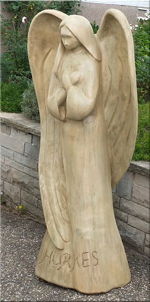  engel holz garten motorsge schnitzen holzwerker skulptur