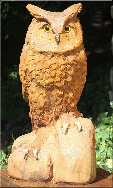  eule holz motorsge kettensge schnitzen kettesgenkunst motorsgenkunst 