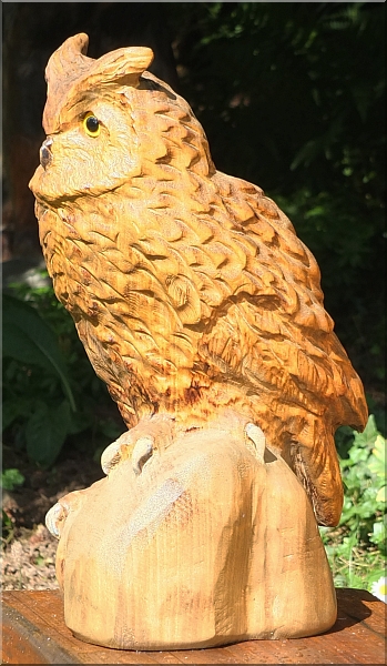  eule holz motorsge kettensge schnitzen kettesgenkunst motorsgenkunst 