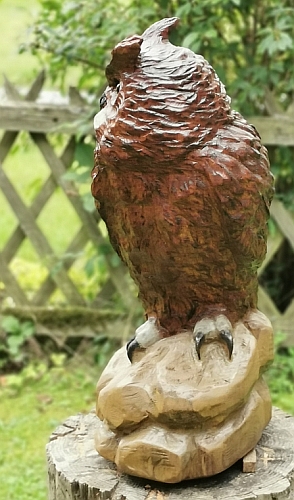 eule holz motorsge kettensge schnitzen kettesgenkunst motorsgenkunst holzwerker