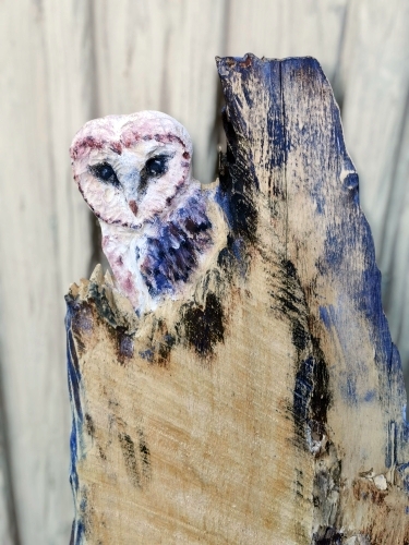 schleiereule barn owl motorsge kettensge schnitzen jochen adam holzwerker