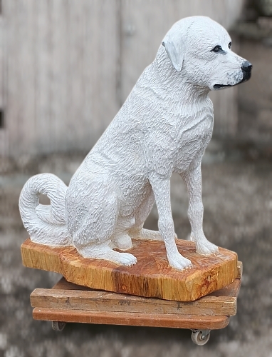 owtscharka alabai mittelasiatischer schferhund hund holz motorsge kettensge schnitzen chainsaw carving holzwerker jochen adam